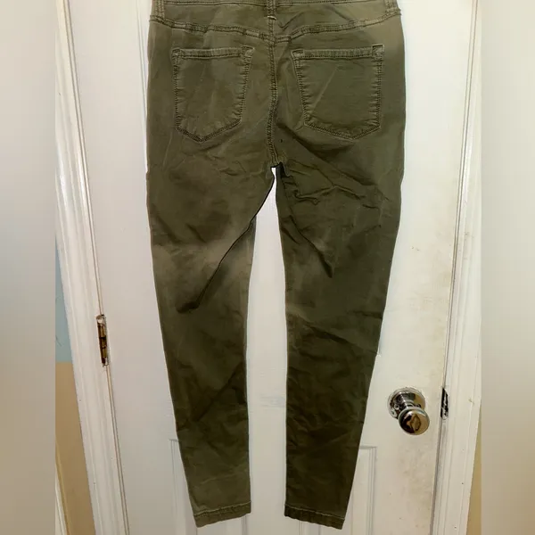 dear john joyrich comfort skinny Army Green‎ Zipper Pocket Pants size 26 - Image 7