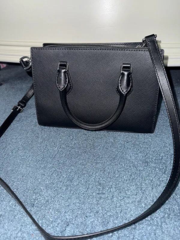 Michael Kors Black Leather Satchel Handbag - Image 2