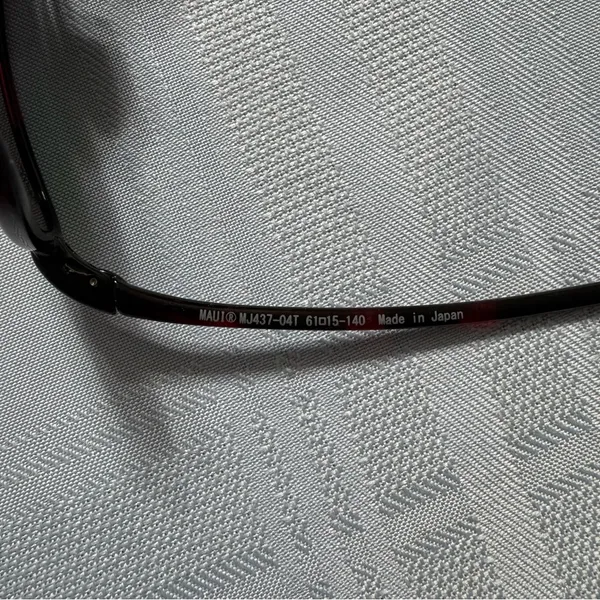 Maui Jim Black Sunglasses with Orange Lenses‎ - Image 7