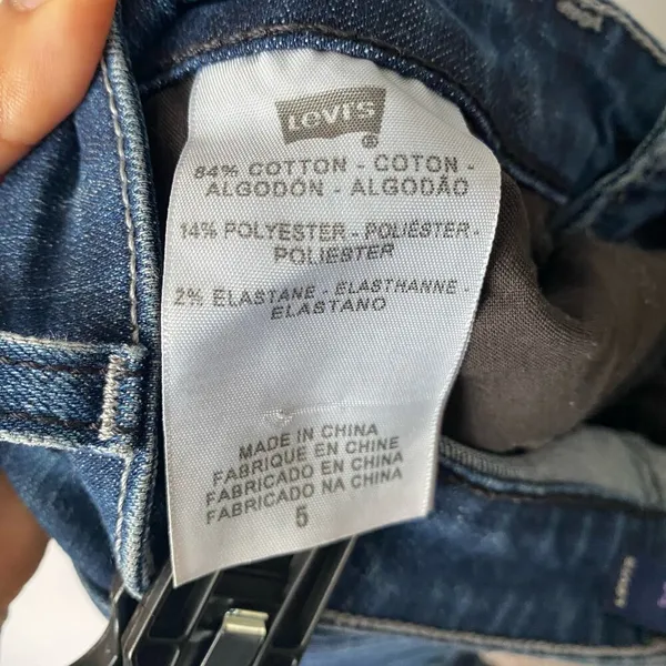Levi's‎ 535 sz 5 blue legging jeans - Image 5