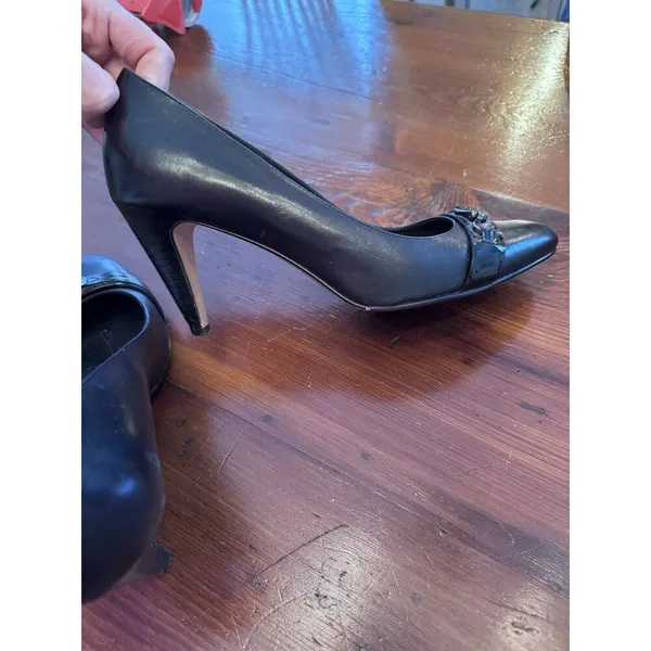 Cole Haan Women's Clair Leather Dress Pump Black 3" Heel Size 10 Career - Image 6