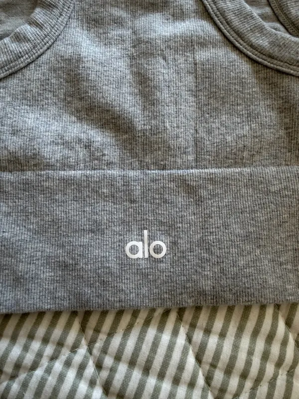 Alo Grey Tank Yoga Top - Image 3
