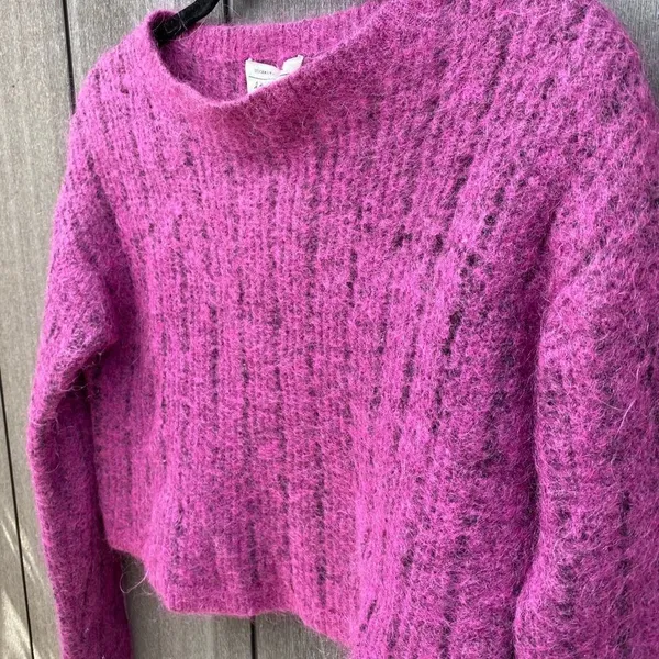 & Other Stories Mohair Blend Crop‎ Sweater - Image 3