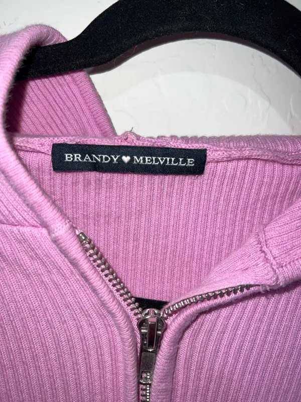 Brandy Melville Zip-Up Hoodie - Image 2