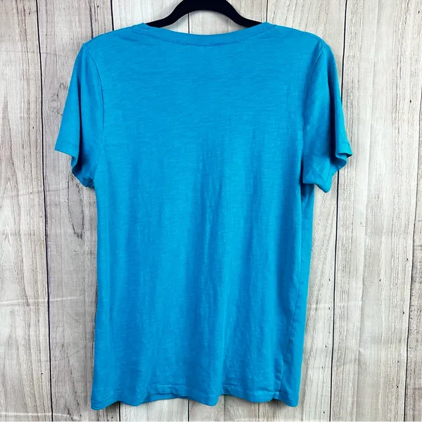Vintage PINK Victoria's Secret Turquoise Tee with Gold Lettering - Image 6