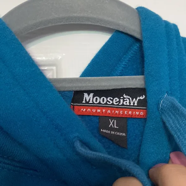 Moosejaw Hoodie Blue Size XL - Image 3