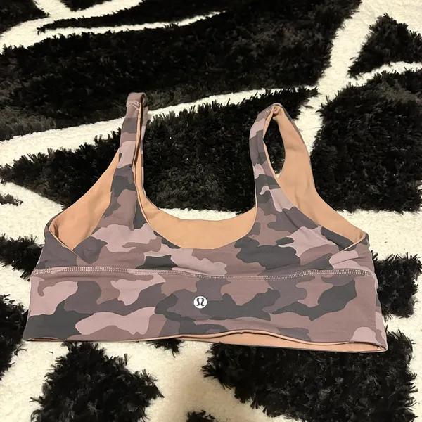 Lululemon Align Reversible Bra Light Support A/B Cup W2DAAS camo misty mauve 10 - Image 3