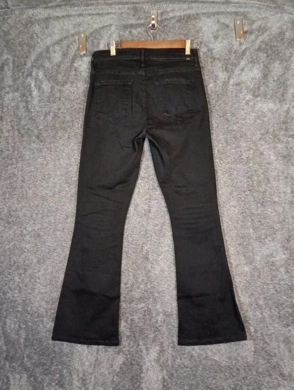 MOTHER The Weekender Mid Rise Flare Jeans Not Guilty Wash Womens 28 - Image 4