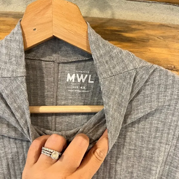 Madewell MWL Brushed Rib Long-Sleeve Turtleneck Top - Image 5