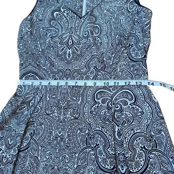 Paisley‎ Print Sleeveless V Neck Dress 90s inspired Girly Romantic Size 0 - Image 9