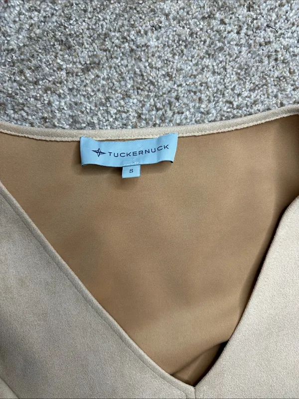 Tuckernuck Suede Easton Blouse Bone - Image 4