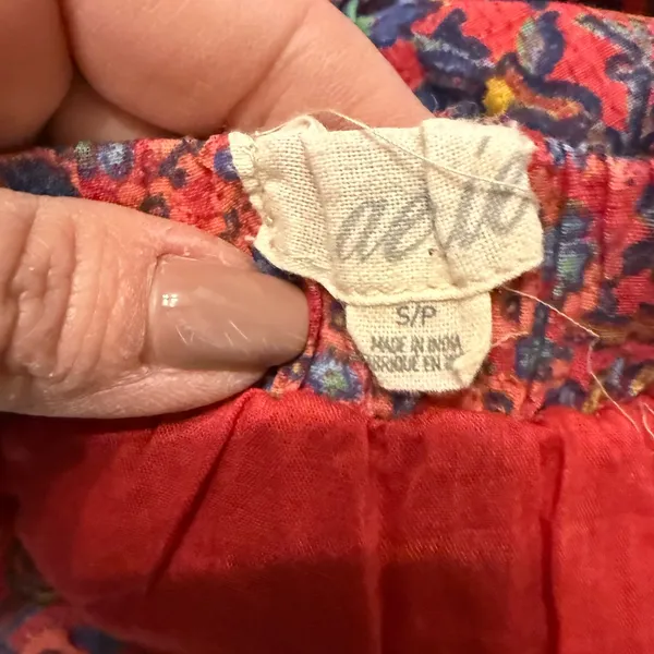 aerie Pink Multicolor Floral Mini Skirt with pockets - Image 5