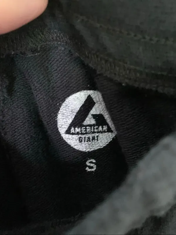 American Giant jogger sweatpants black size small - Image 3