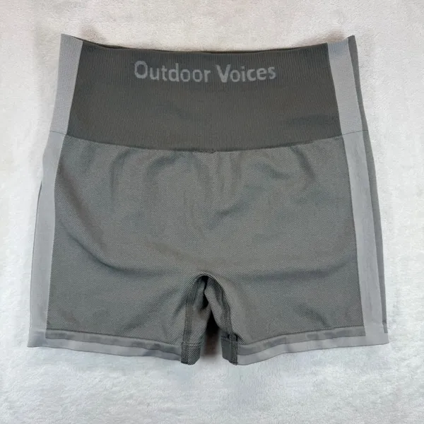 Outdoor Voices High‎ Rise Warmup Shorts Athletic Compression Gray Size M - Image 7