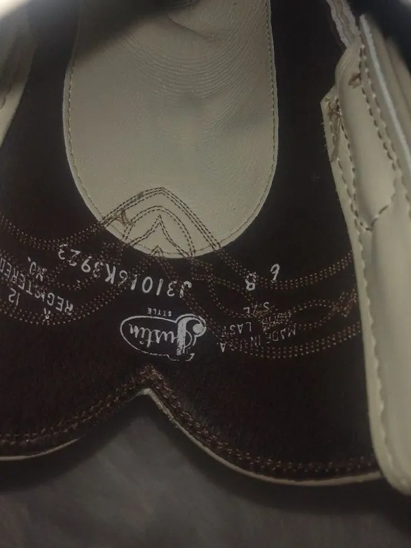 Justin Boots 6 Vintage Natural Ostrich Quill Cowgirl Western Boots in Light Beige - Image 8