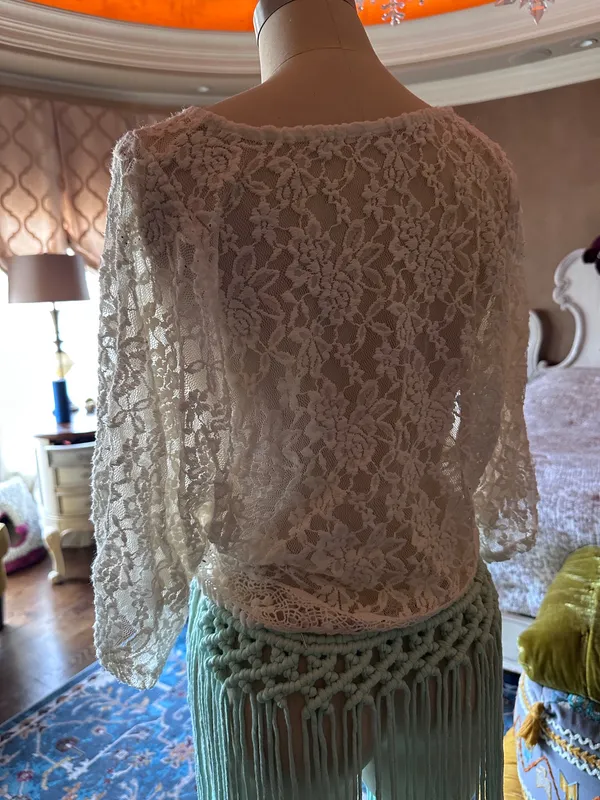Crop Top White Size M - Image 6