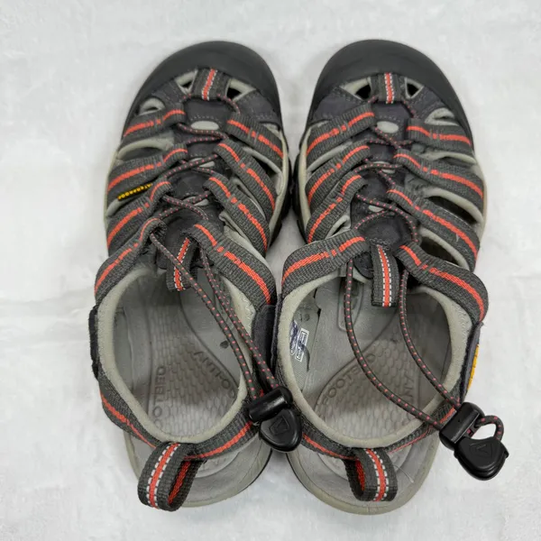 Keen Waterproof Water Newport Hiking Sandals Shoes Gray Orange Accent Size‎ 8 - Image 8
