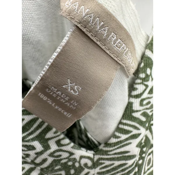 Banana Republic Green White Striped‎ Halter Maxi Dress Women's Size X-Small XS - Image 6