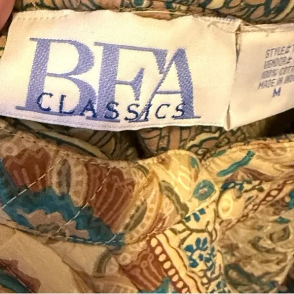 Vintage BFA Classics‎ Quilted Reversible Jacket Size M - Image 7