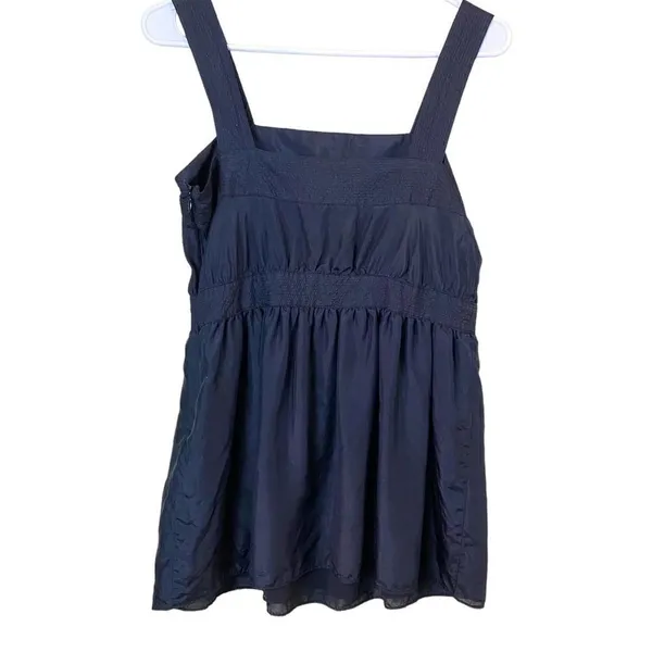 Alfani 100% Silk Black Baby Doll Tank Top Size 4 - Image 5
