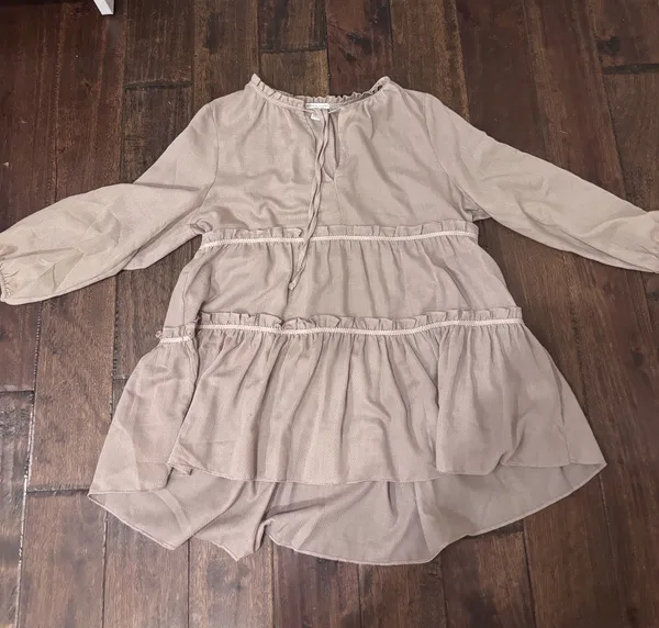 Cato tan long sleeve blouse - Image 2