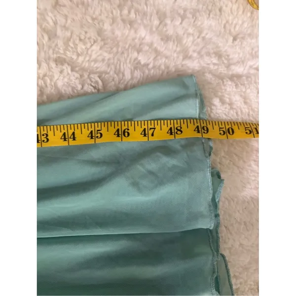 Lulus Giorgina Sage Mesh Gathered Trumpet Midi Dress Size XS Cocktail Sexy - Image 8