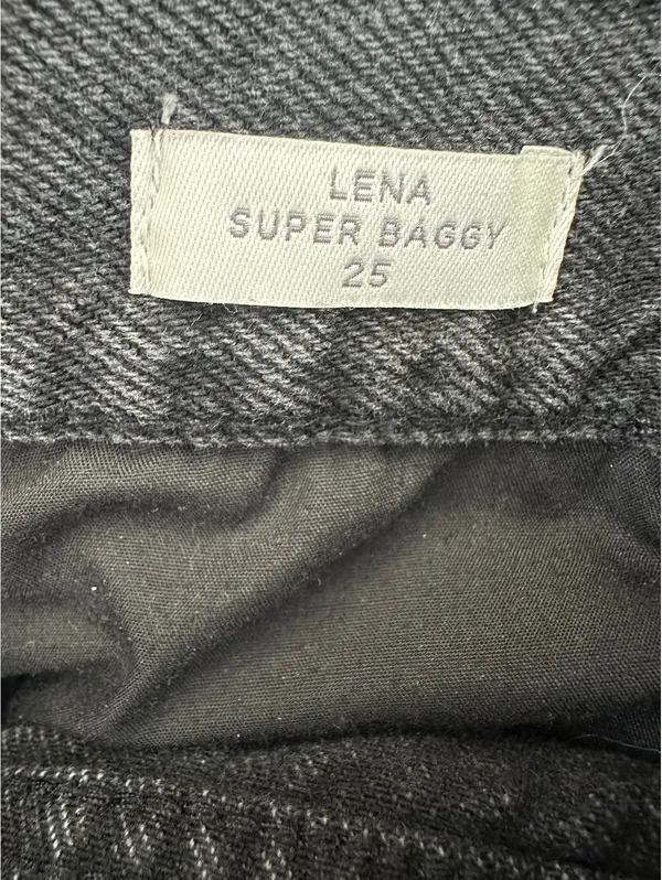Pacsun Lena Super Baggy Jeans Black Wash Size 25 - Image 6