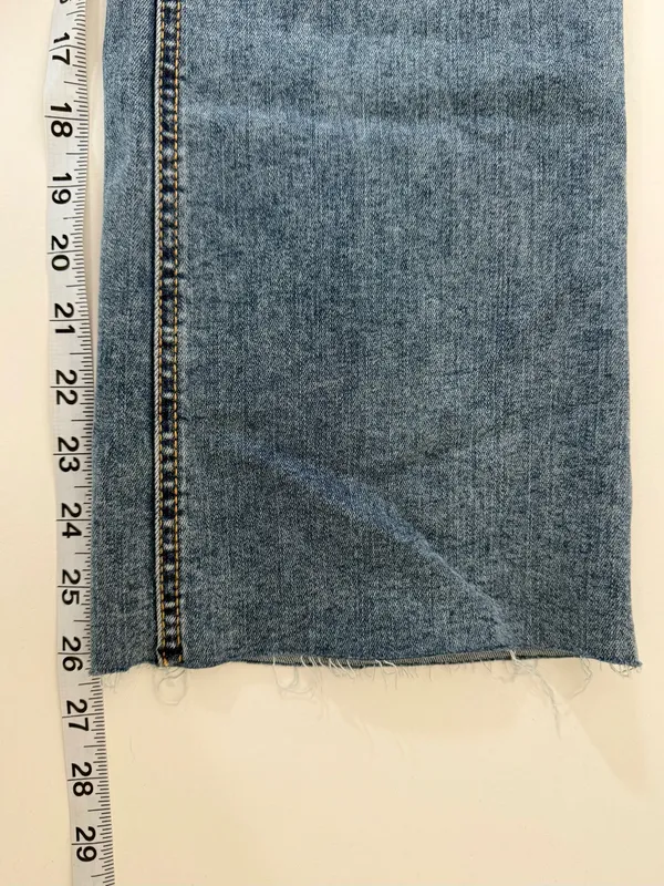 Maurices Kick Boot Ankle High Rise Jeans Medium Wash Ripped Western - Image 10