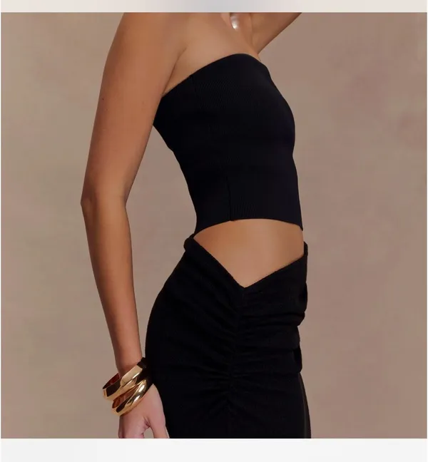 Meshki Maxi Dress Black - Image 5
