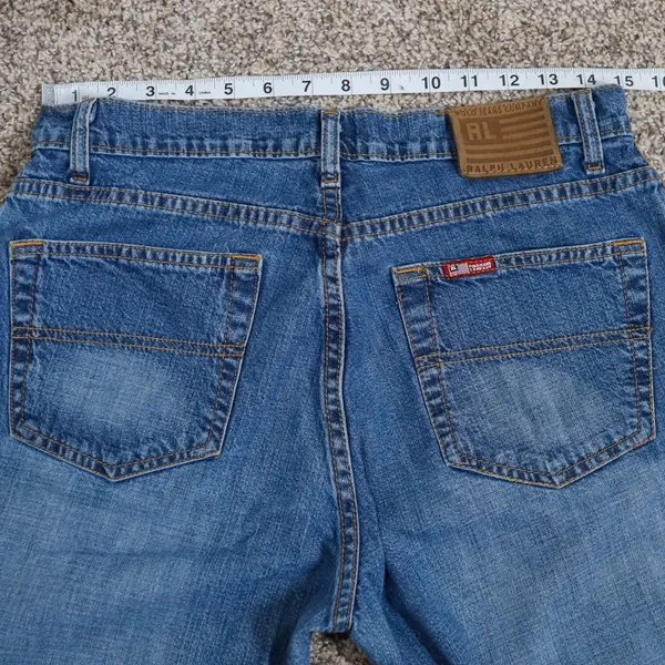 Vintage Polo Jeans‎ Co Ralph Lauren Saturday Jean Womens 8x29 Blue Straight Leg - Image 6
