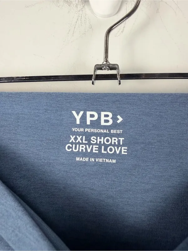 Abercrombie & Fitch YPB blue crossover wide leg yoga pants size XXL short curve - Image 2