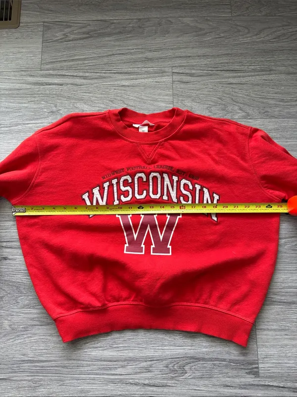 Wisconsin Red Crewneck Sweater - Women's - Image 3