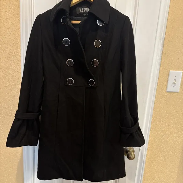Harve Bernard Marvin Pea Coat Small - Image 4