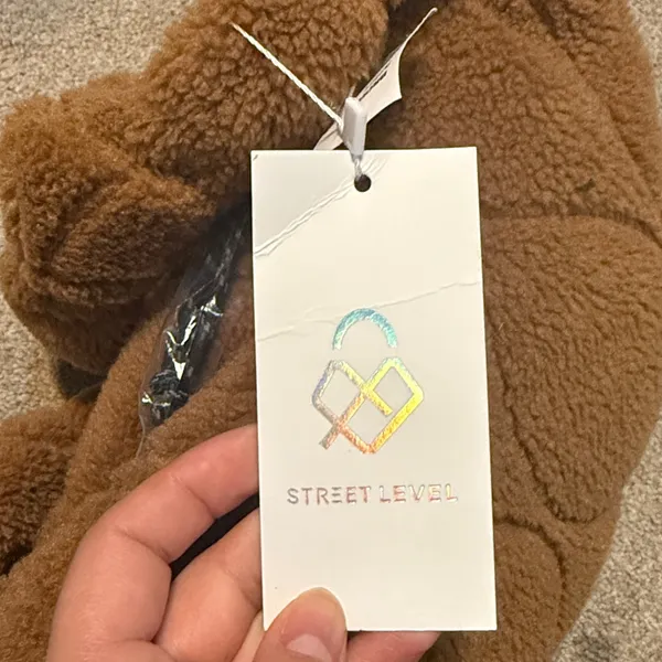 Street Level Brown Sherpa Sling Bag - Image 4