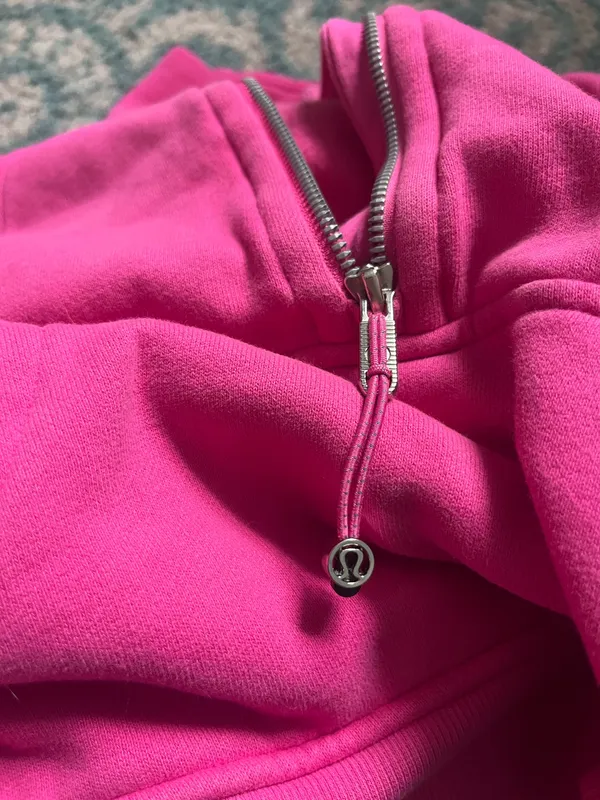 Lululemon quarter zip sonic pink scuba sweatshirt - Image 4