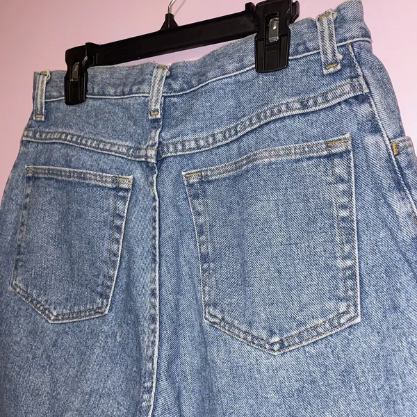 Vintage 90s Wrangler Mom Shorts Women Size 10 High Rise Light Wash - Image 5