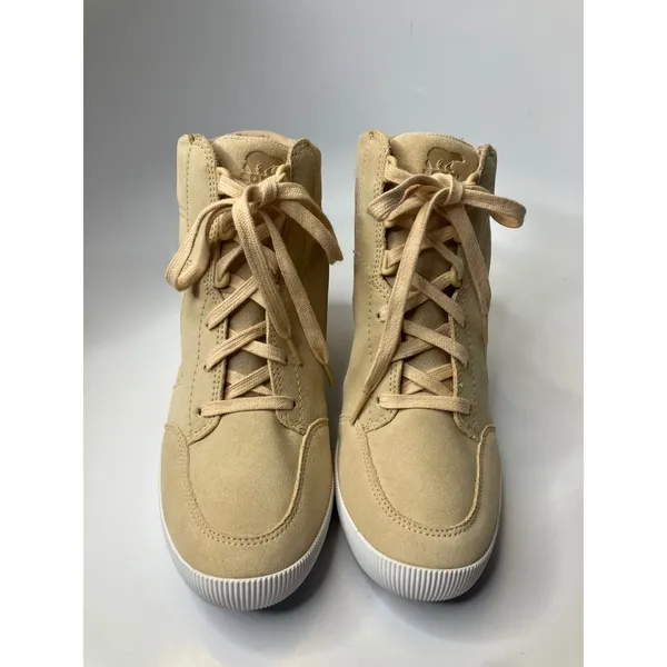Sorel out n about Wedge Sneakers Womens 9.5 Tan Sand Excellent Suede trendy - Image 3