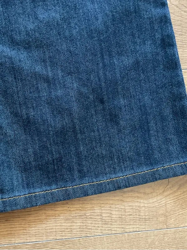Michael Kors Blue Flare Jeans Size 12 Stretch Denim Mid Rise Classic Fit Flare - Image 6