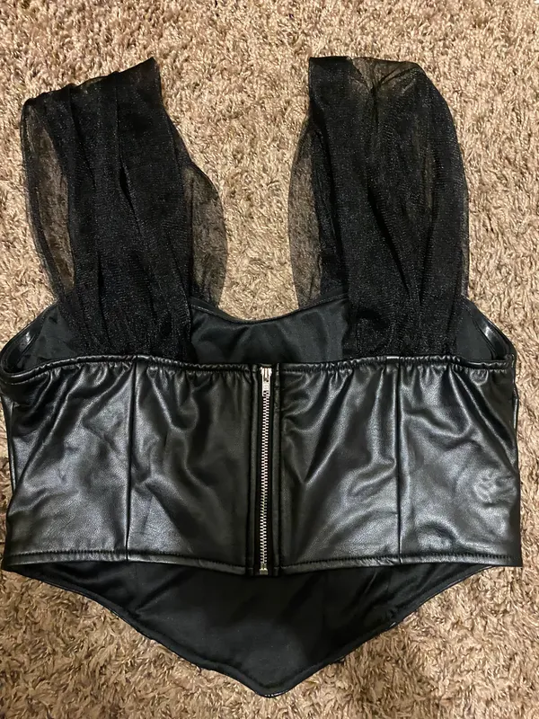 Shein Black Crop Tank - Image 2