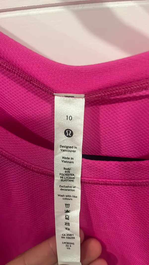 Lululemon Sonic Pink  Long Sleeve - Image 3