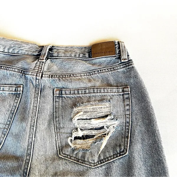 Mom Destroyed High Rise Denim Jeans - Image 9