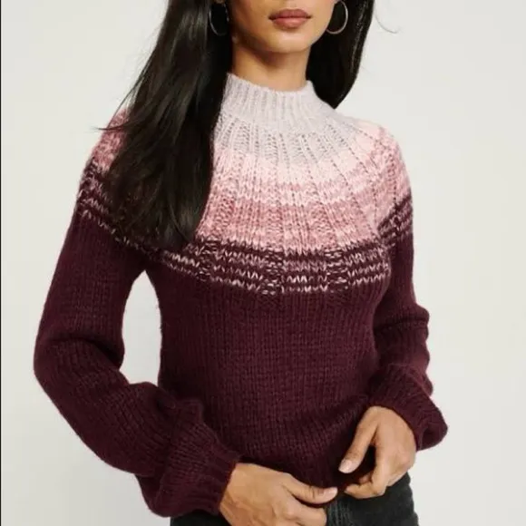 Abercrombie & Fitch MockNeck Knit Sweater - Image 3
