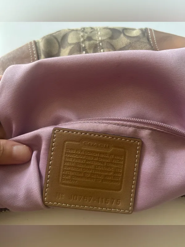 Vtg Coach Hamptons Shoulder Bag - Image 10