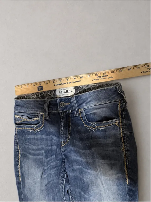 Ariat R.E.A.L. 1257 Women’s 29R Bootcut Jeans Festival Blue Western Stretch‎ - Image 7