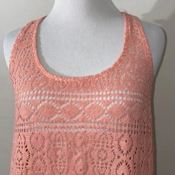 5/$30 🎈 Windsor small pink lace‎ knit tank top - Image 2