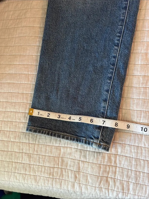 J. Crew Nipped straight high rise jean in semi stretch Bangkok med wash 28” - Image 10