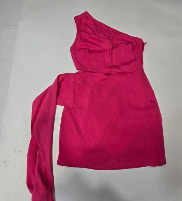 Superdown Crystal Mini Dress in Hot Pink - Image 3