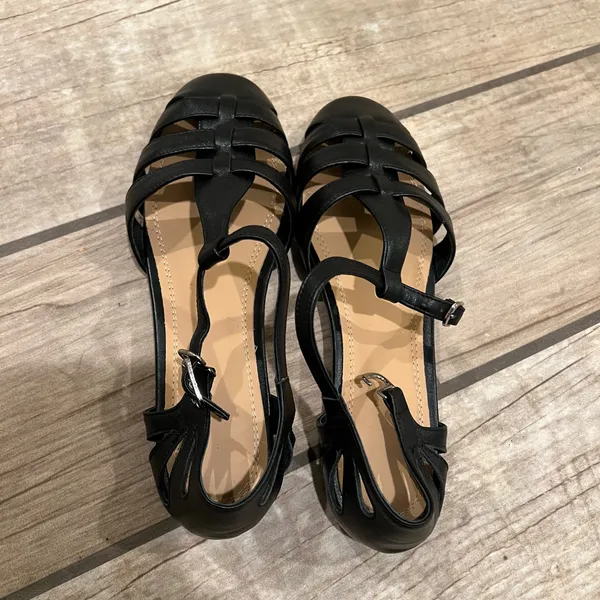 Genuine Leather Sandals Gladiator Roman Loafers Flats Slip On Office Shoes Pumps - Image 10