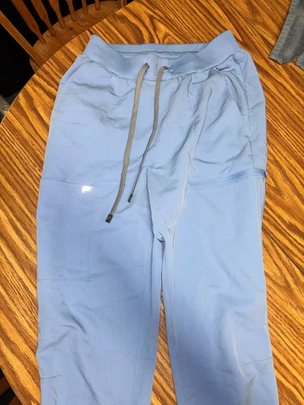 Fabletics Light Blue Scrub Pants - Image 4