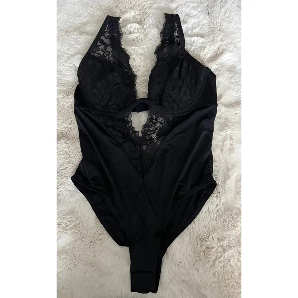 Anthropologie By Plunge Underwire Lace Bodysuit - Image 7